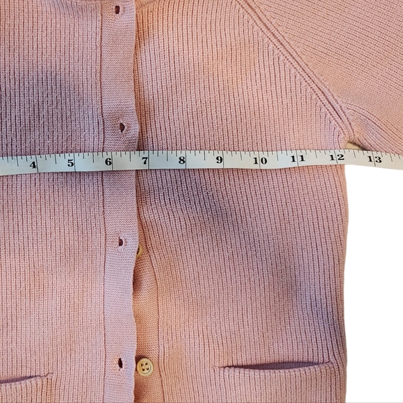 Pink Ribbed Cardigan - Picture 4 of 7